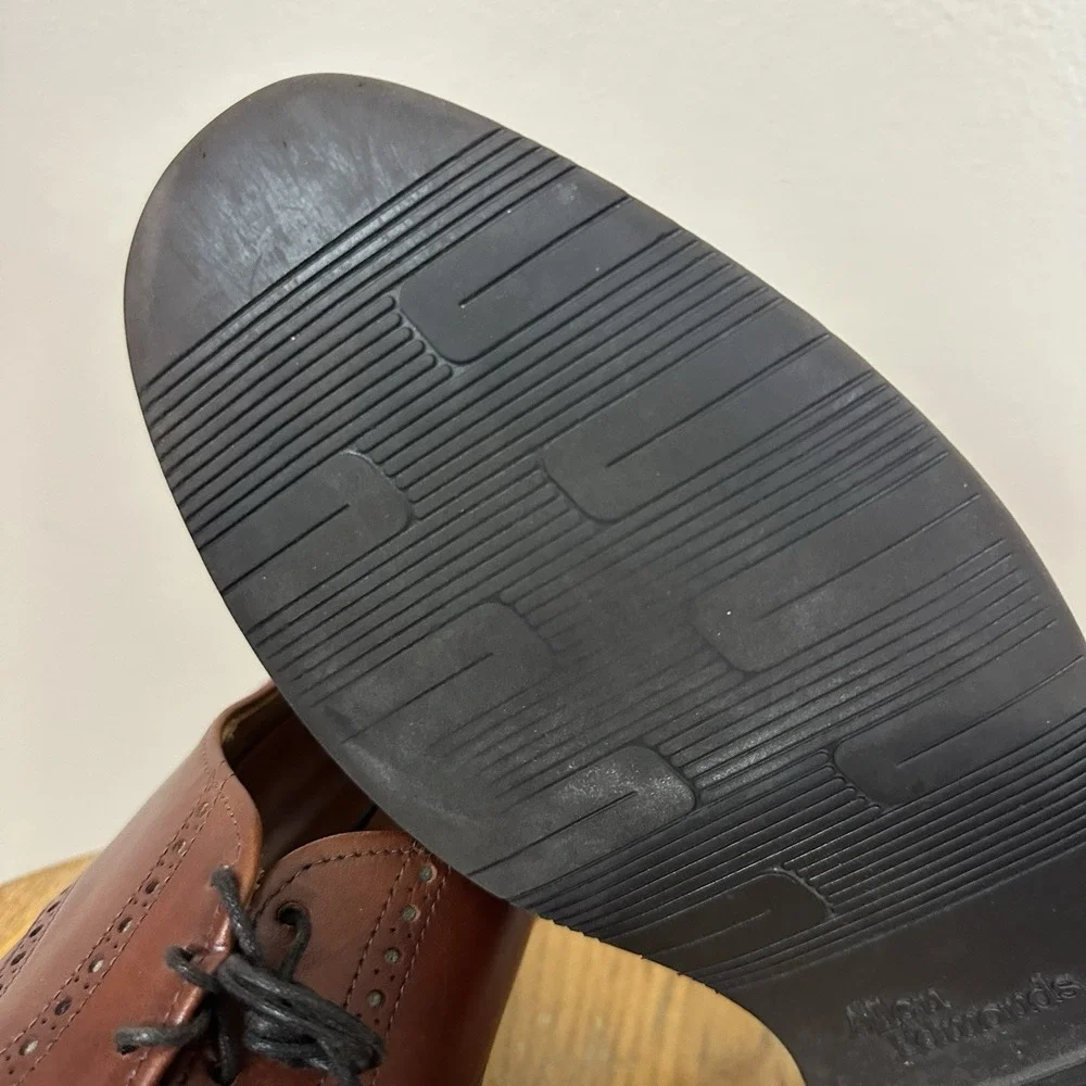 Allen Edmonds Vintage Brown Cap Toe Dress Shoe Oxford 88022 11 D Read